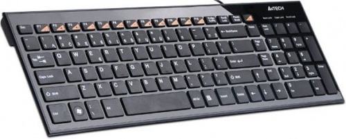 Купить  клавиатура a4 tech kx-100 black slim, multi-media в интернет-магазине Айсберг! фото 2