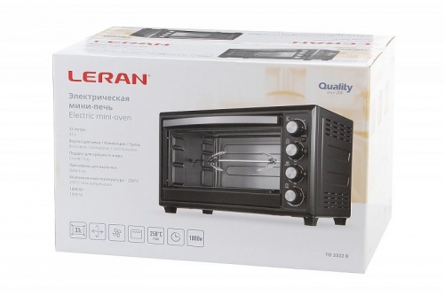 Купить  духовка leran to-3322 b электропечь в интернет-магазине Айсберг! фото 4