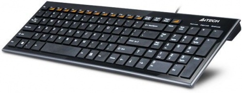 Купить  клавиатура a4 tech kx-100 black slim, multi-media в интернет-магазине Айсберг! фото 3