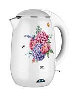 Купить  чайник bq kt 1702 p белый-цветы в интернет-магазине Айсберг техники в Орске, Новотроицке, Гае, Домбаровском, Ясном, Адамовке, Кваркено!