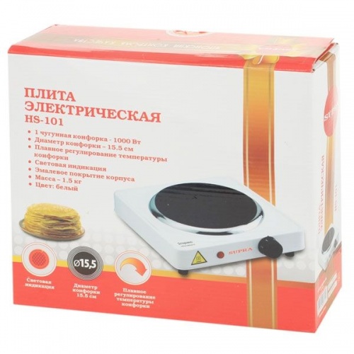 Купить  электрическая плита supra hs-101 white в интернет-магазине Айсберг! фото 2