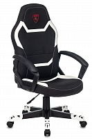 Купить  кресло zombie 10 черный/белый текстиль/эко.кожа крестов. пластик zombie 10 white в интернет-магазине Айсберг!