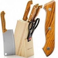 Купить  нож набор ножей 8пр st395 с мусатом 01272 (mb395) в интернет-магазине Айсберг!