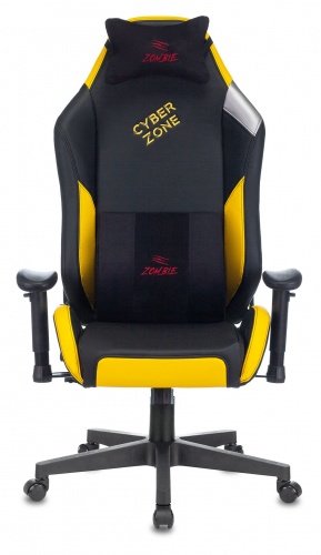 Купить  кресло zombie hero cyberzone pro черный/желтый искусственная кожа с подголов. крестовина пластик в интернет-магазине Айсберг! фото 5