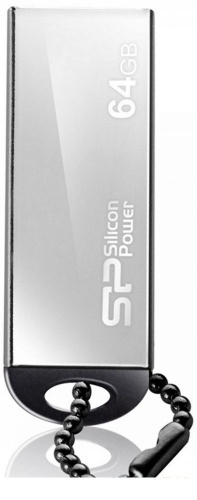 Купить  flash usb 2.0 flash silicon power touch 830 silver 64gb (sp064gbuf2830v1s) в интернет-магазине Айсберг!