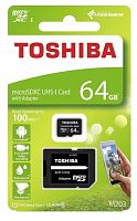 Купить  карта памяти sd-micro 64gb toshiba thn-m203k0640ea m203  class 10 +adapter в интернет-магазине Айсберг!