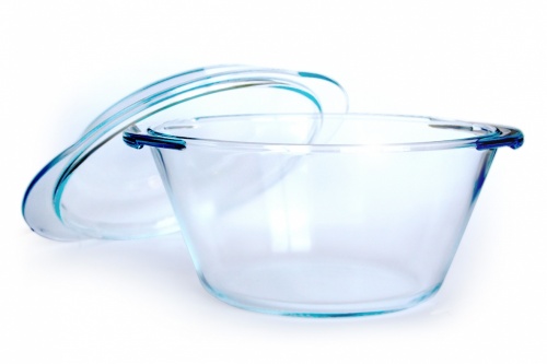 Купить  посуда свч кастрюля 1л. стекло 0818 в интернет-магазине Айсберг!