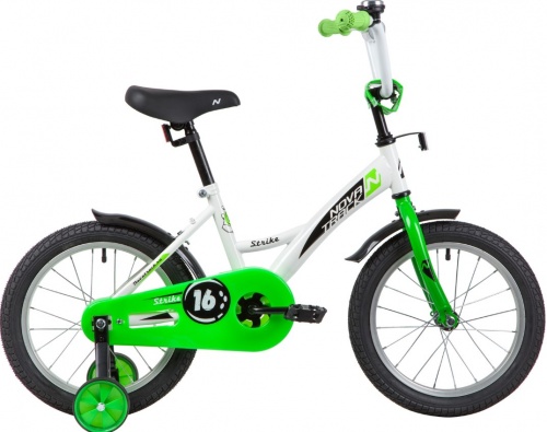 Купить  велосипед novatrack 163 strike.wtg 20 strike 16" бело-зеленый в интернет-магазине Айсберг!