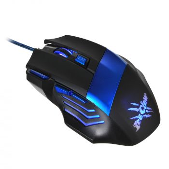 Купить  мышь oklick 775g black/blue (2400dpi) usb в интернет-магазине Айсберг!