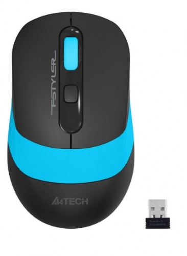Купить  мышь a4-tech fstyler fg10s, usb, black/blue в интернет-магазине Айсберг! фото 2