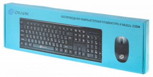 Купить  клавиатура oklick 230m black usb + мышь в интернет-магазине Айсберг! фото 3