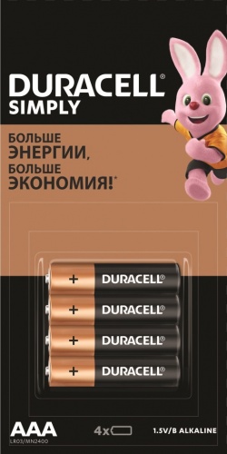 Купить  батареи duracell lr 03-4 bl basic (40/120/34320) в интернет-магазине Айсберг!