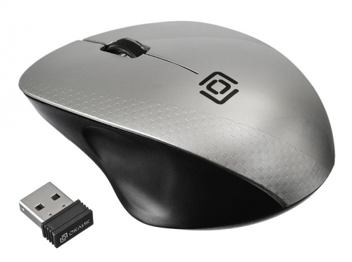 Купить  мышь oklick 695mw black/silver  (1000dpi) usb в интернет-магазине Айсберг!