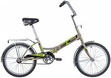 Купить  велосипед novatrack 20" tg 30, 20ftg301.gr20 серый, складной, тормоз нож,  alобода, сид. и руль комфорт, багажник в интернет-магазине Айсберг!