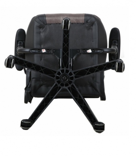 Купить  стулья brabix gt racer gm-100, две подушки, ткань, экокожа, черное/коричневое (531819) в интернет-магазине Айсберг! фото 2