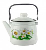 Купить  чайник чайник 2,5л эмаль ромашковое поле-г 01-2711/4/магнитогорск в интернет-магазине Айсберг!