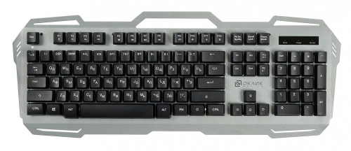 Купить  клавиатура oklick 747 g frozen серый/черный usb multimedia for gamer led в интернет-магазине Айсберг! фото 6