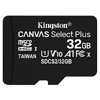 Карта памяти SD-micro 32GB Kingston SDHC Class 10 CanvSelect Plus w/o adapter (SDCS2/32GBSP)