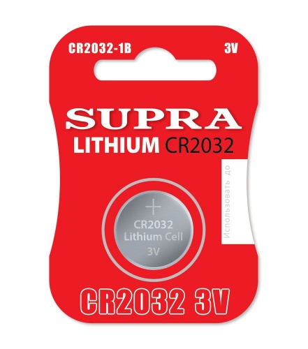Купить  батареи supra cr 2032-1b в интернет-магазине Айсберг!