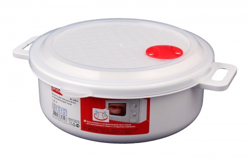Купить  посуда свч емкость для свч бытпласт 4311373, 23см, 2л в интернет-магазине Айсберг!