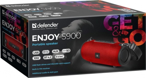Купить  портативная аудиосистема  defender enjoy s 900 red в интернет-магазине Айсберг! фото 5