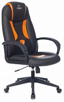 Купить  кресло zombie 8 черный/оранжевый эко.кожа крестов. пластик zombie 8 orange в интернет-магазине Айсберг!
