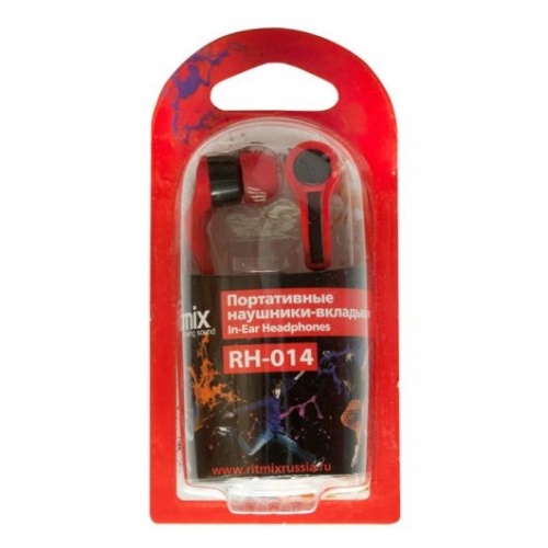Купить  наушники ritmix rh-014 black red в интернет-магазине Айсберг! фото 2