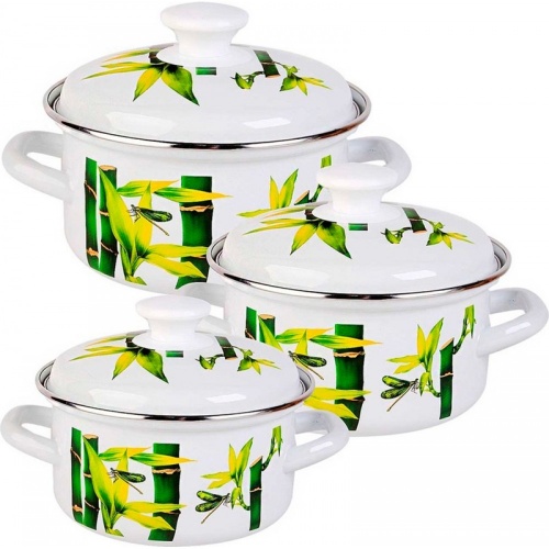 Купить  набор посуды набор посуды бамбук-1 белый в интернет-магазине Айсберг!
