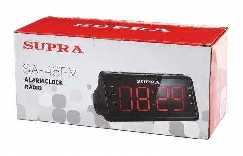 Купить  радио,часы,приемник supra sa-46 fm black/red в интернет-магазине Айсберг! фото 6