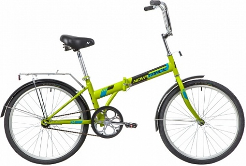 Купить  велосипед novatrack 24 nftg1.gn20 зеленый складной в интернет-магазине Айсберг!