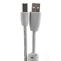 Соединительные шнуры Belsis BW 1412 USB 2.0 A вилка В с ф/фильтром 3,0м
