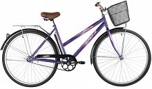 Купить  велосипед foxx 28" 28shc.fiesta.20vt1 фиолетовый, сталь, размер 20" +передняя корзина в интернет-магазине Айсберг!