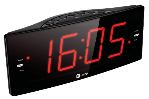 Купить  радио,часы,приемник harper hclk-2042 red led в интернет-магазине Айсберг!