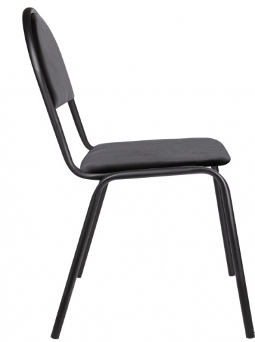 Купить  стулья серна, cm 7/22 k-01, черный каркас, кожзам черный (530258) в интернет-магазине Айсберг! фото 2