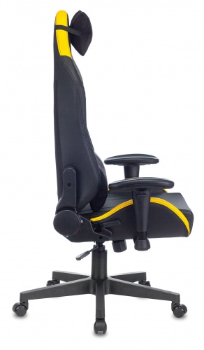 Купить  кресло zombie hero cyberzone pro черный/желтый искусственная кожа с подголов. крестовина пластик в интернет-магазине Айсберг! фото 4