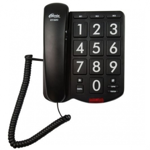 Купить  телефон ritmix rt-520 black в интернет-магазине Айсберг! фото 3