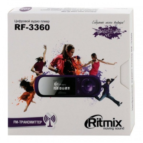 Купить  mp3-плеер ritmix rf-3360 4gb violet в интернет-магазине Айсберг! фото 4