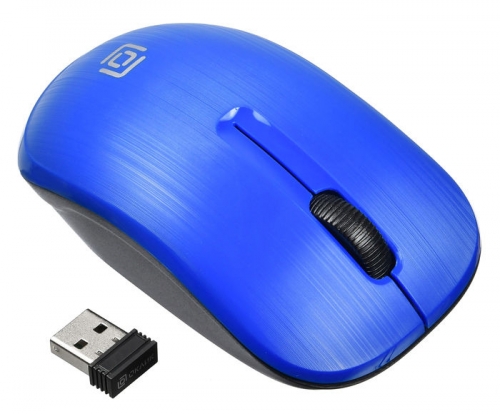 Купить  мышь oklick 525mw black /blue optical (1000dpi) usb в интернет-магазине Айсберг! фото 3