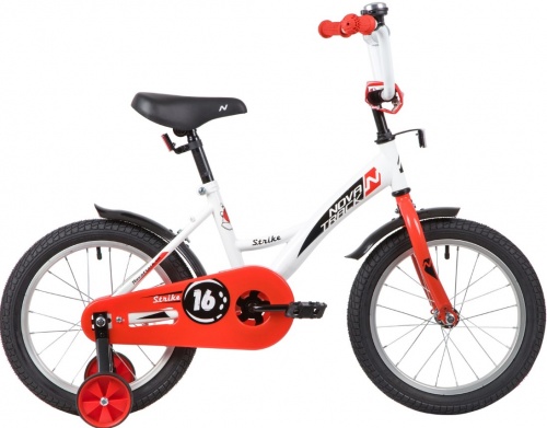 Купить  велосипед novatrack 163 strike.wtr 20 strike 16" бело-красный в интернет-магазине Айсберг!