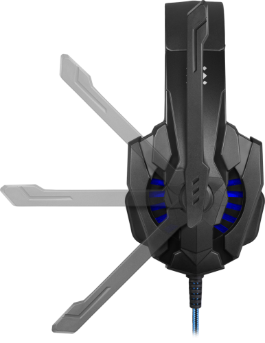 Купить  наушники defender  warhead g-390 black+blue, 1.8м кабель (64038) в интернет-магазине Айсберг! фото 3