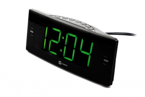 Купить  радио,часы,приемник harper hclk-2044 green led в интернет-магазине Айсберг!