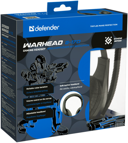 Купить  наушники defender  warhead g-170 2.5м кабель, игровые в интернет-магазине Айсберг! фото 4