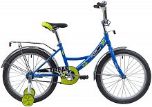 Купить  велосипед novatrack 20" 203urban.bl9 синий, защита а-тип, тормоз нож, крылья и багажник хром в интернет-магазине Айсберг!