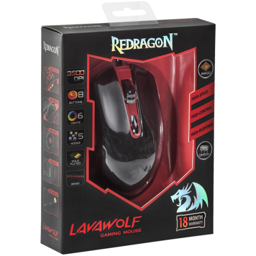 Купить  мышь redragon lavawolf в интернет-магазине Айсберг! фото 8