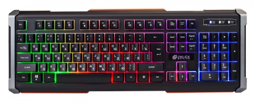 Купить  клавиатура oklick 710 g black death usb multimedia for gamer led в интернет-магазине Айсберг!