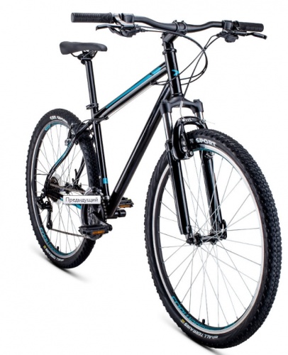 Купить  велосипед forward sporting 27,5 1.2 s (27,5" 21ск. рост 17) черный/бирюзовый в интернет-магазине Айсберг! фото 2
