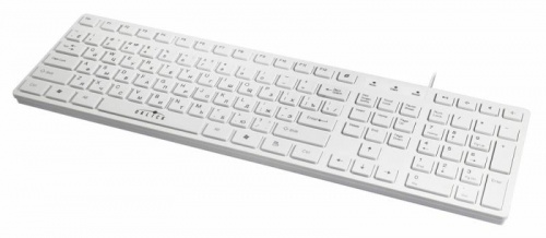 Купить  клавиатура oklick 556 s white usb slim multimedia в интернет-магазине Айсберг! фото 2