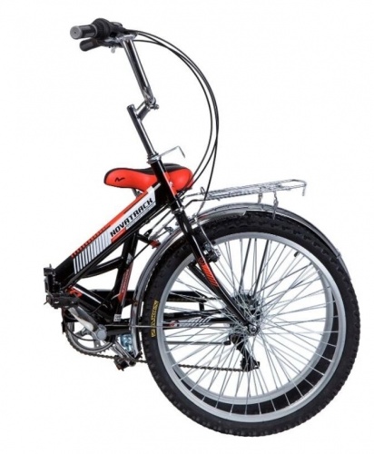 Купить  велосипед novatrack 24 ftg6.sv.bk20 черный складной в интернет-магазине Айсберг! фото 2