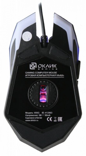 Купить  мышь oklick 895g hellfire black (2400dpi) usb в интернет-магазине Айсберг! фото 7
