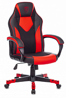 Кресло Zombie GAME 17 черный/красный текстиль/эко.кожа крестовина пластик ZOMBIE GAME 17 RED